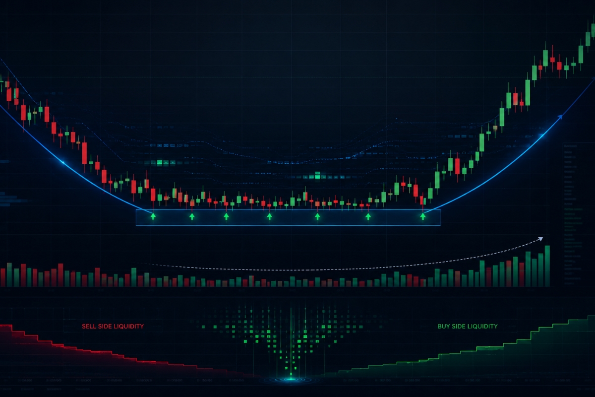 Accumulation phase within rounded bottom pattern