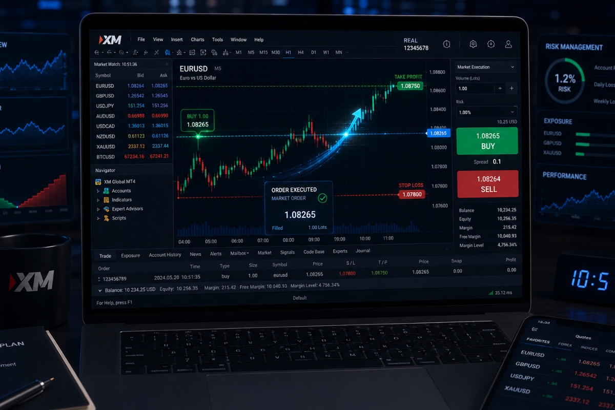 Applying market orders effectively on XM platform