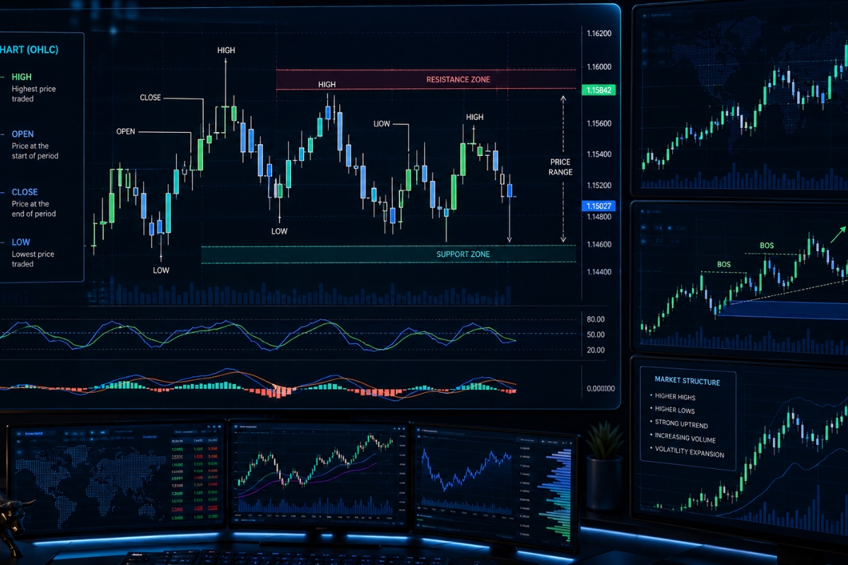 Bar charts in financial markets and their definition
