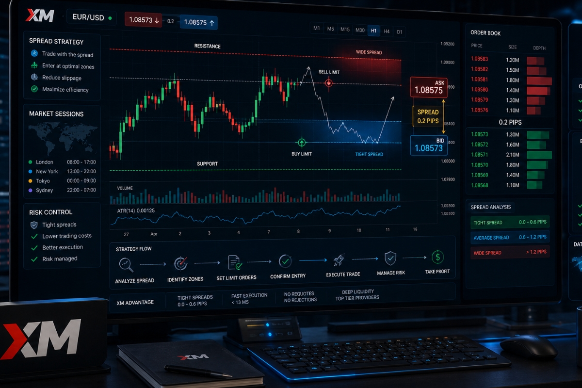 Bid ask spread strategy for XM traders