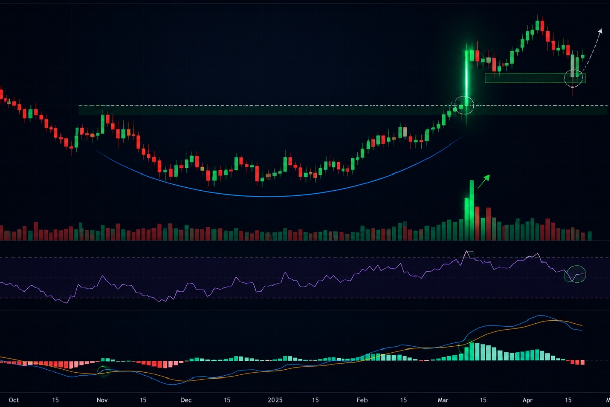 Breakout and confirmation signals after accumulation