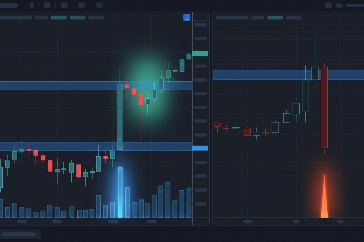 Breakouts at support and resistance levels