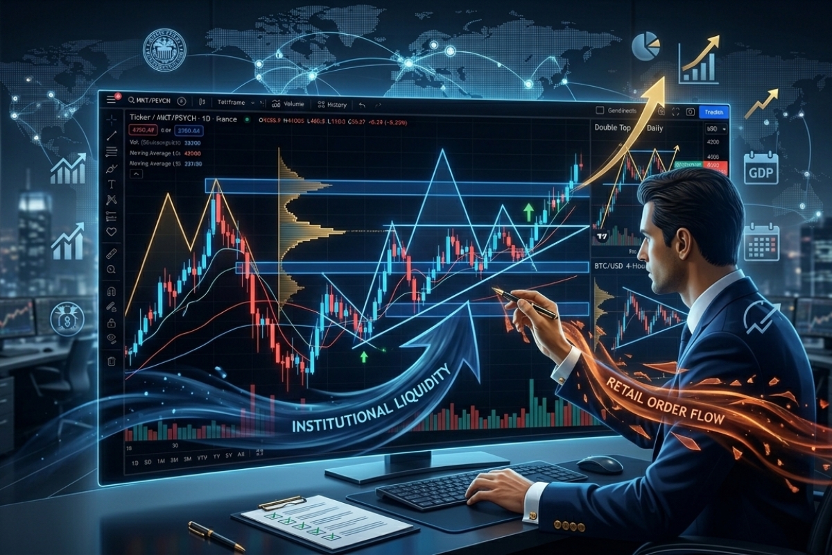 Chart pattern trading setups in real market conditions