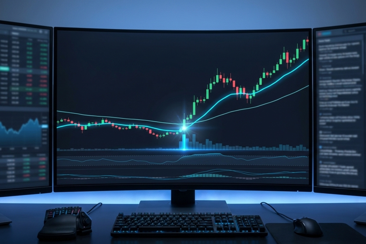 Crossovers moving averages and trading signals