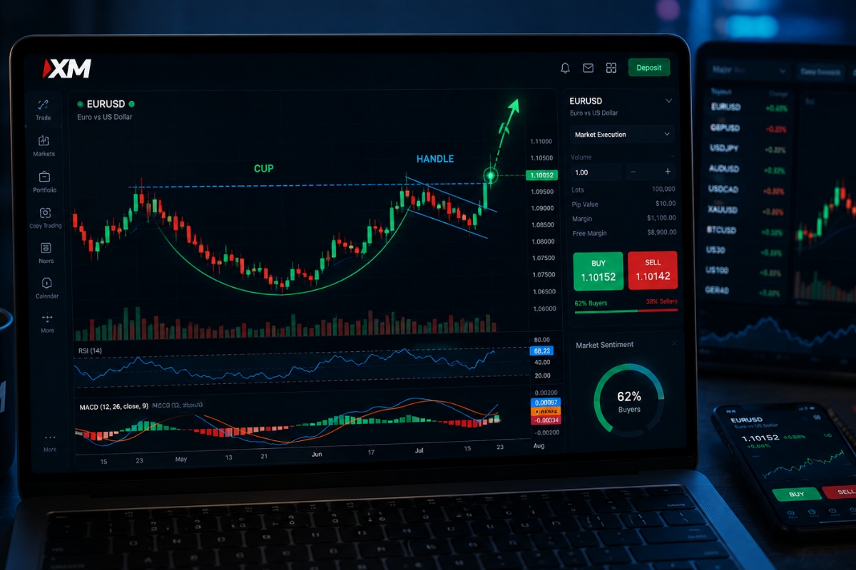Cup and Handle Pattern: How to Spot, XM Trading, Strategy, Tools