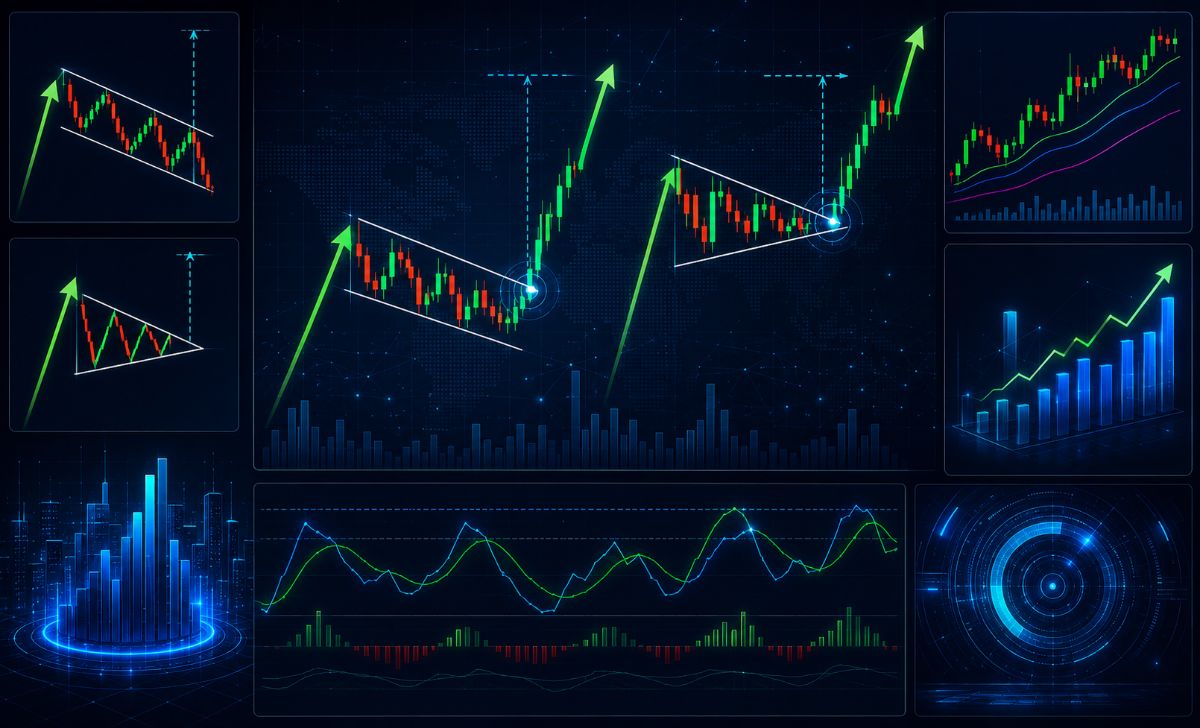 Flag and Pennant Patterns: Breakout Trading, Signals and Trend Continuation