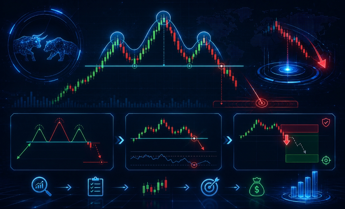 Head and Shoulders Pattern: Reversal, Entry, Trade Execution