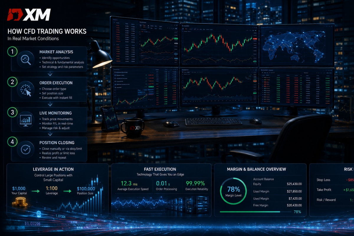 How CFDs XM work in real trading conditions?
