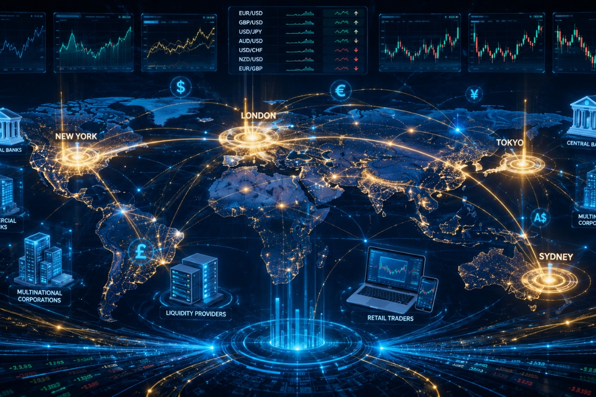 How Forex market works in real trading conditions?