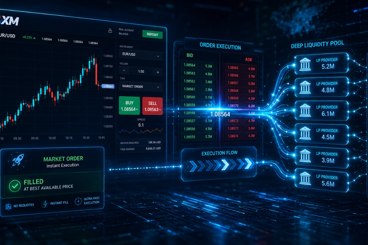 How market orders work on XM trading platform?