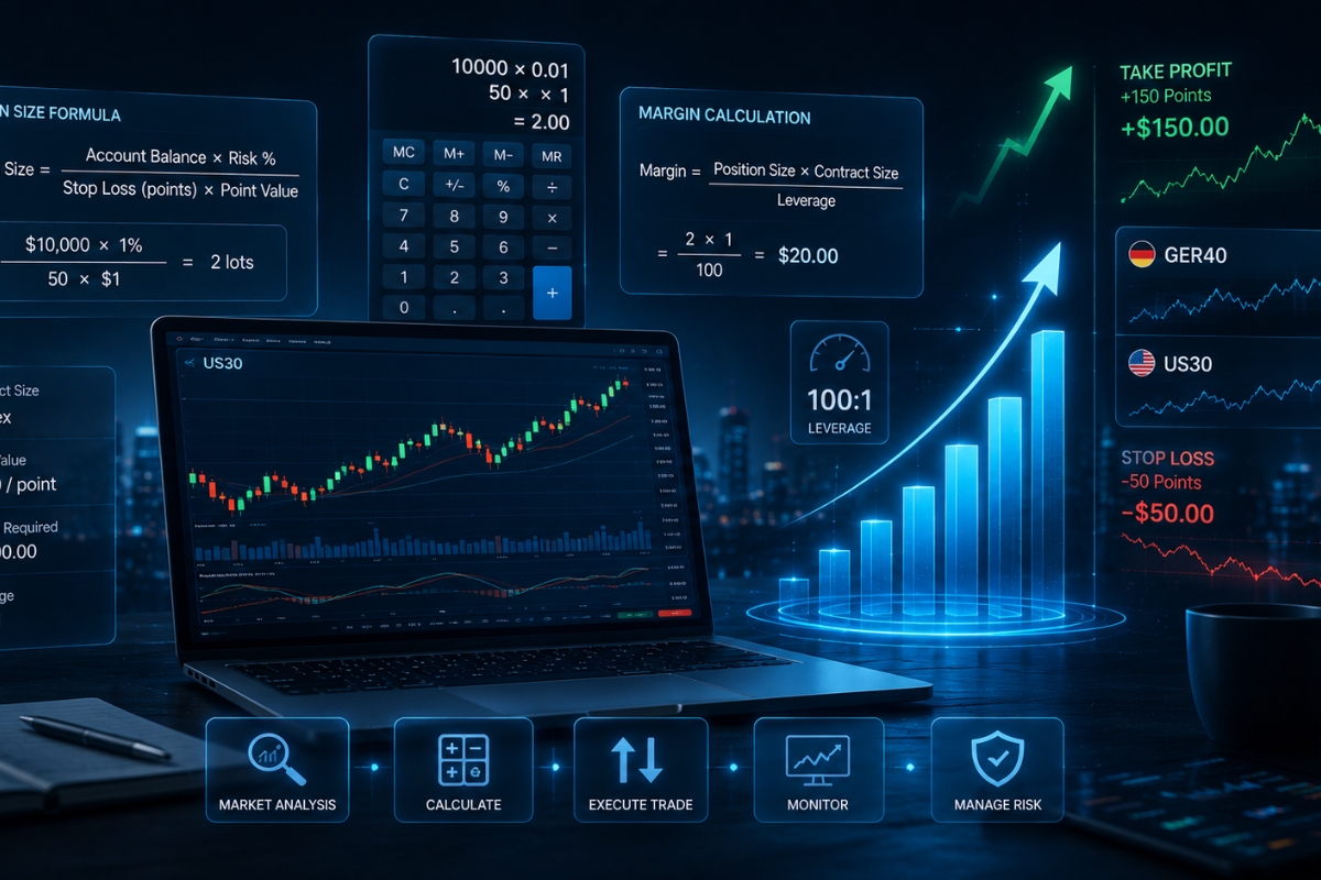 How to calculate XM Indices trading positions?