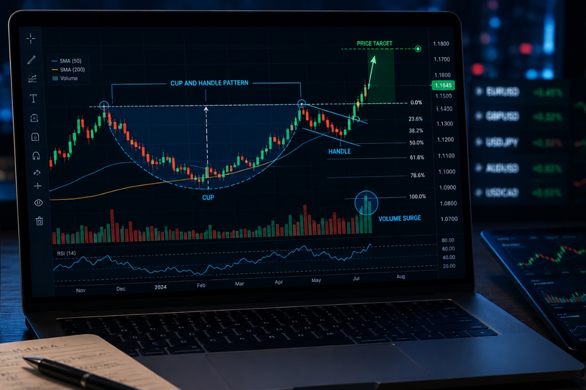 How to spot Cup and Handle Pattern on charts?