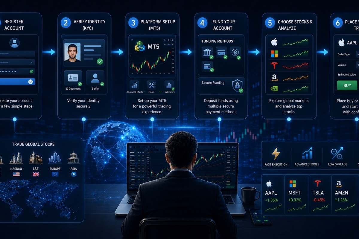 How to start XM stock trading step by step?
