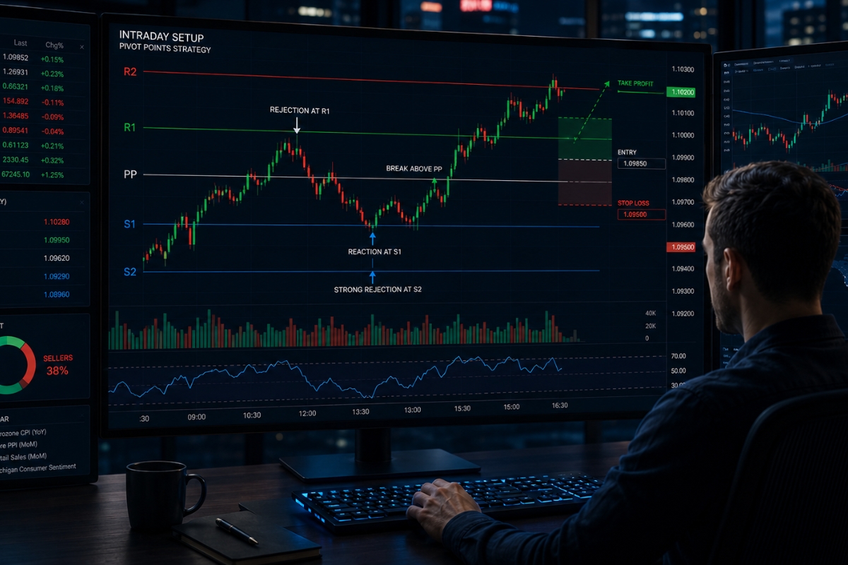 Intraday trades using pivot points strategy