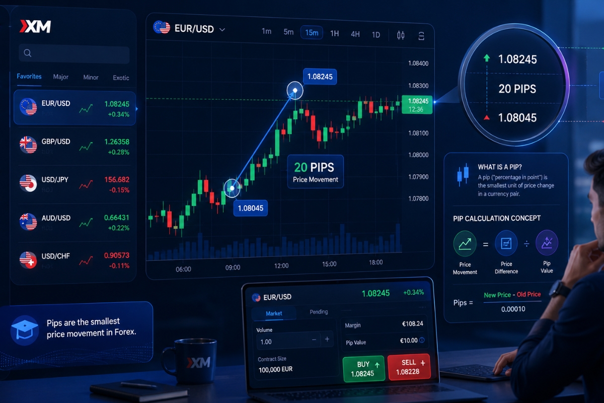 Pip Calculation XM: Overview, How to Calculate Pips on XM, Pip in Forex