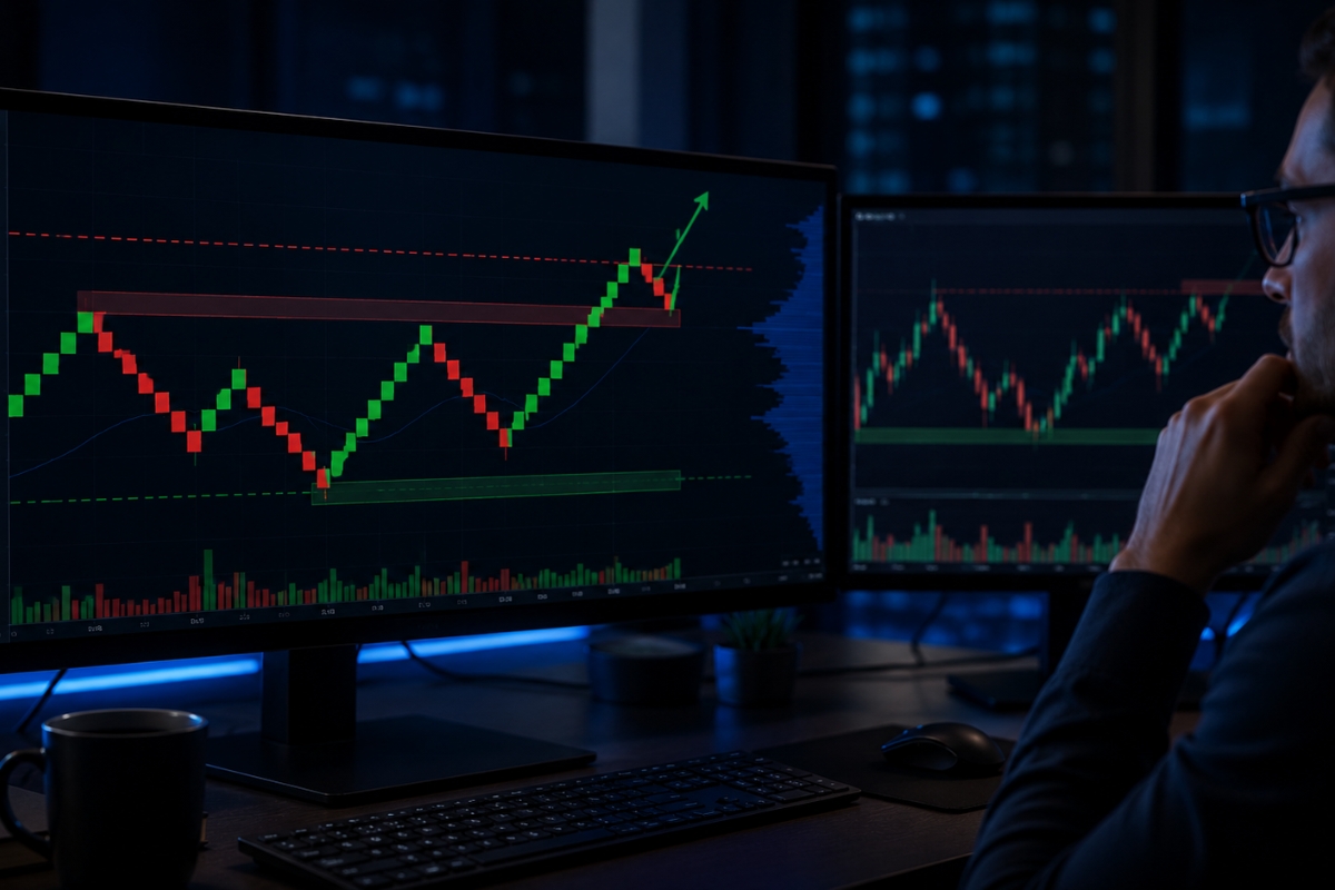 Price action interpretation using Renko charts