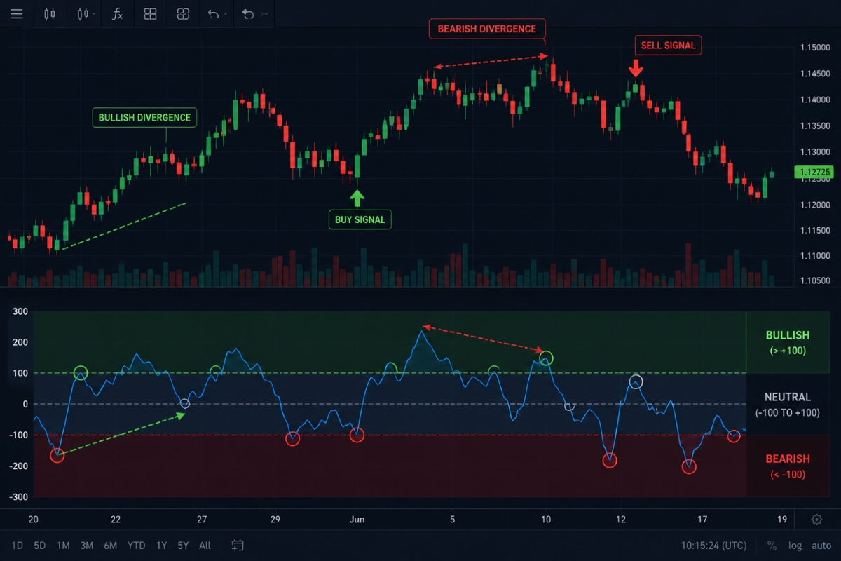 Price deviation analysis using CCI indicator