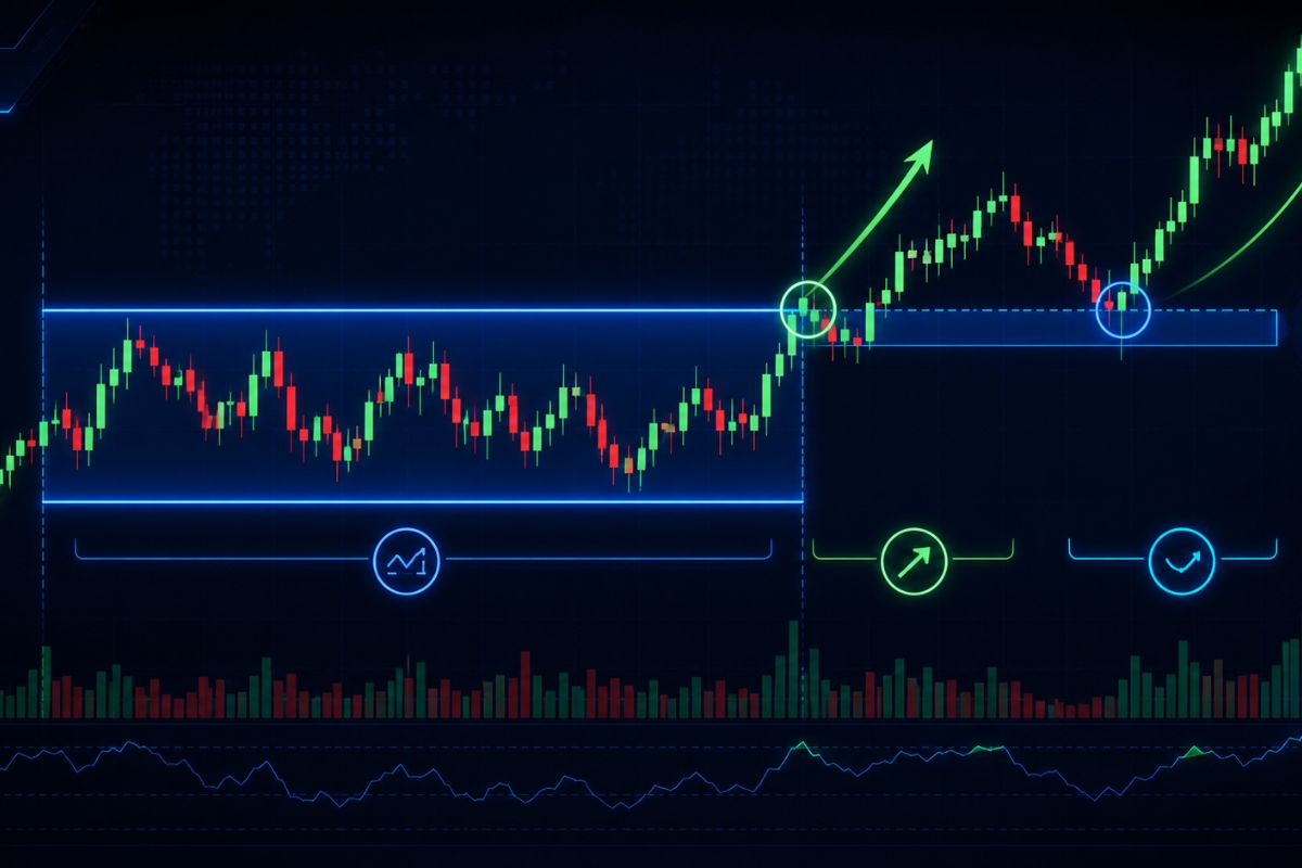 Rectangle Pattern Trading: Range, Breakout, Retest, Strategy