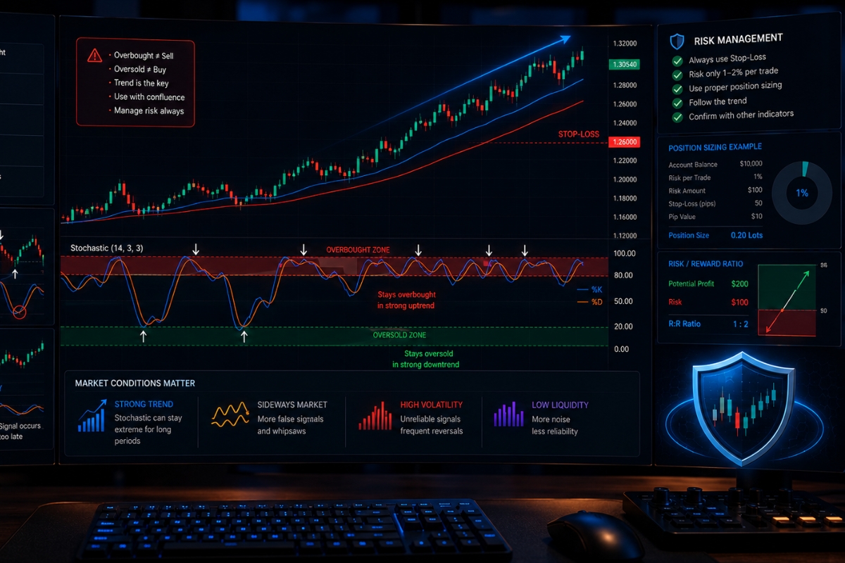 Risk and limitations of stochastic oscillator in trading