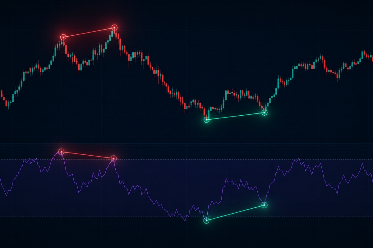 RSI divergence and trading signals