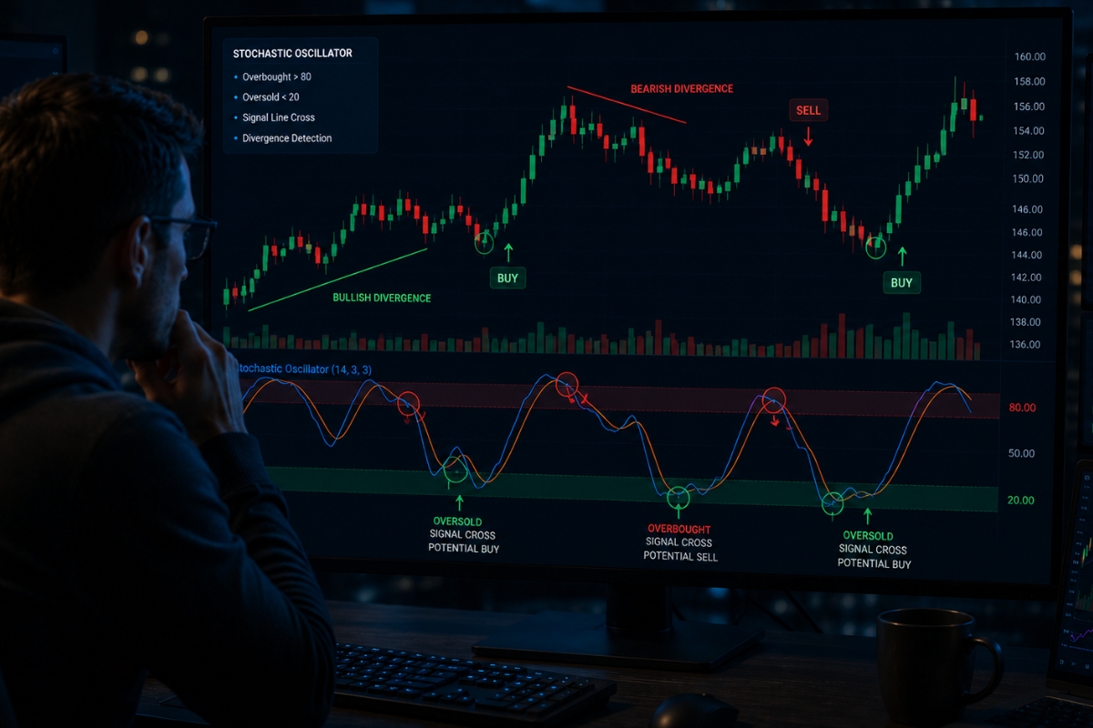 Stochastic Oscillator: Signals, Settings, Divergence, Strategy