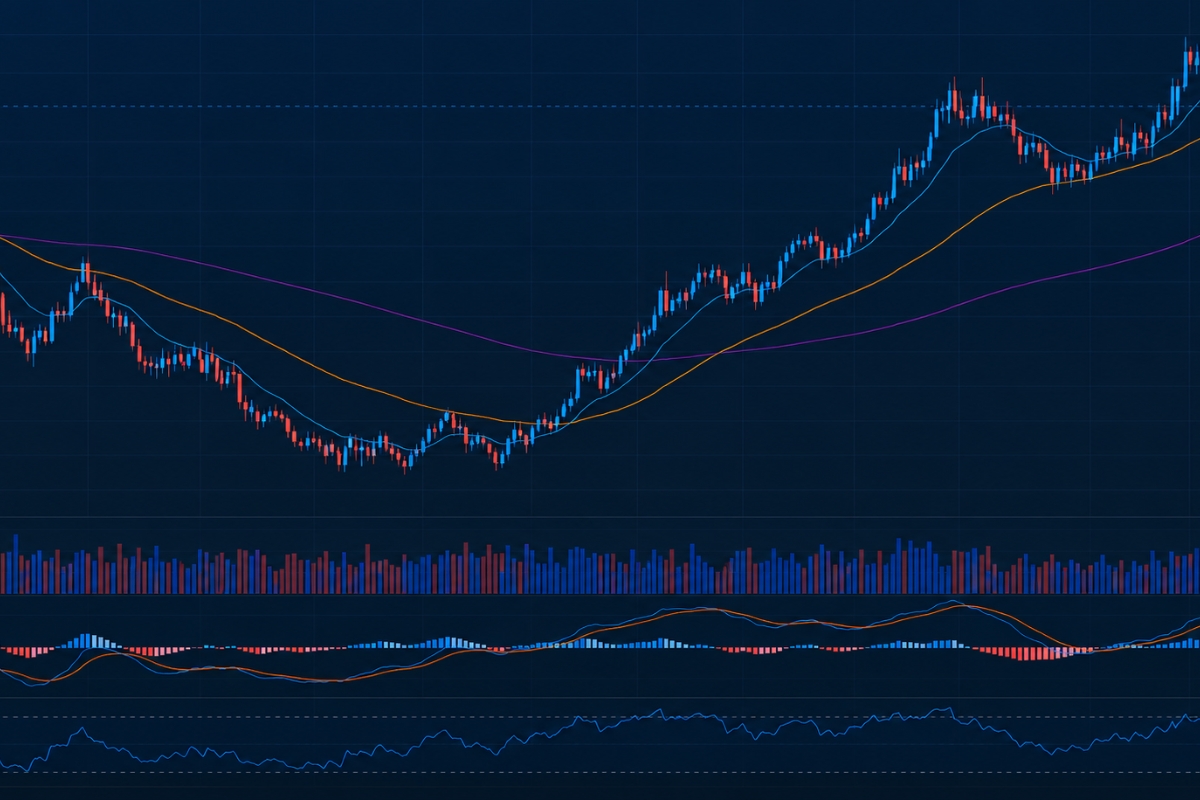 Trading in moving averages and technical analysis