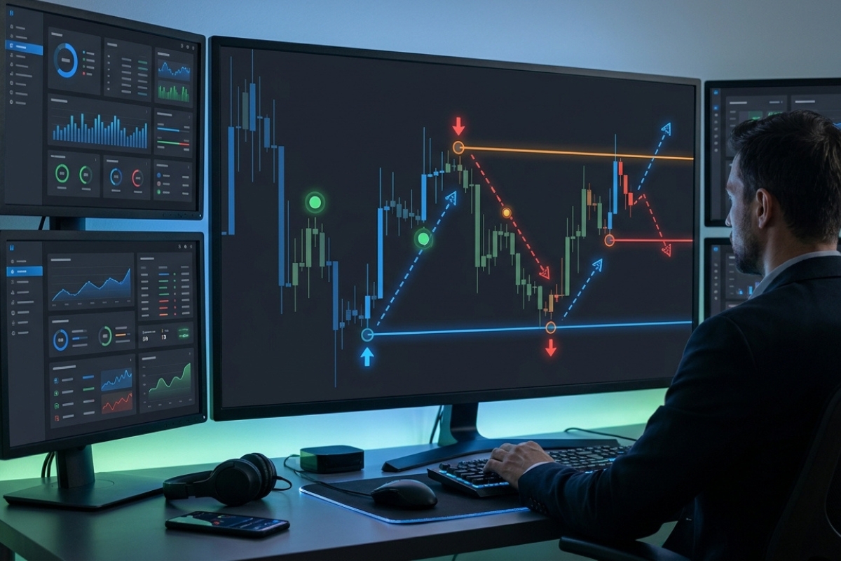 Trading signals generated by Kagi chart
