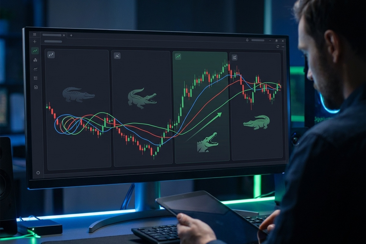 Trend phases in trading alligator indicator