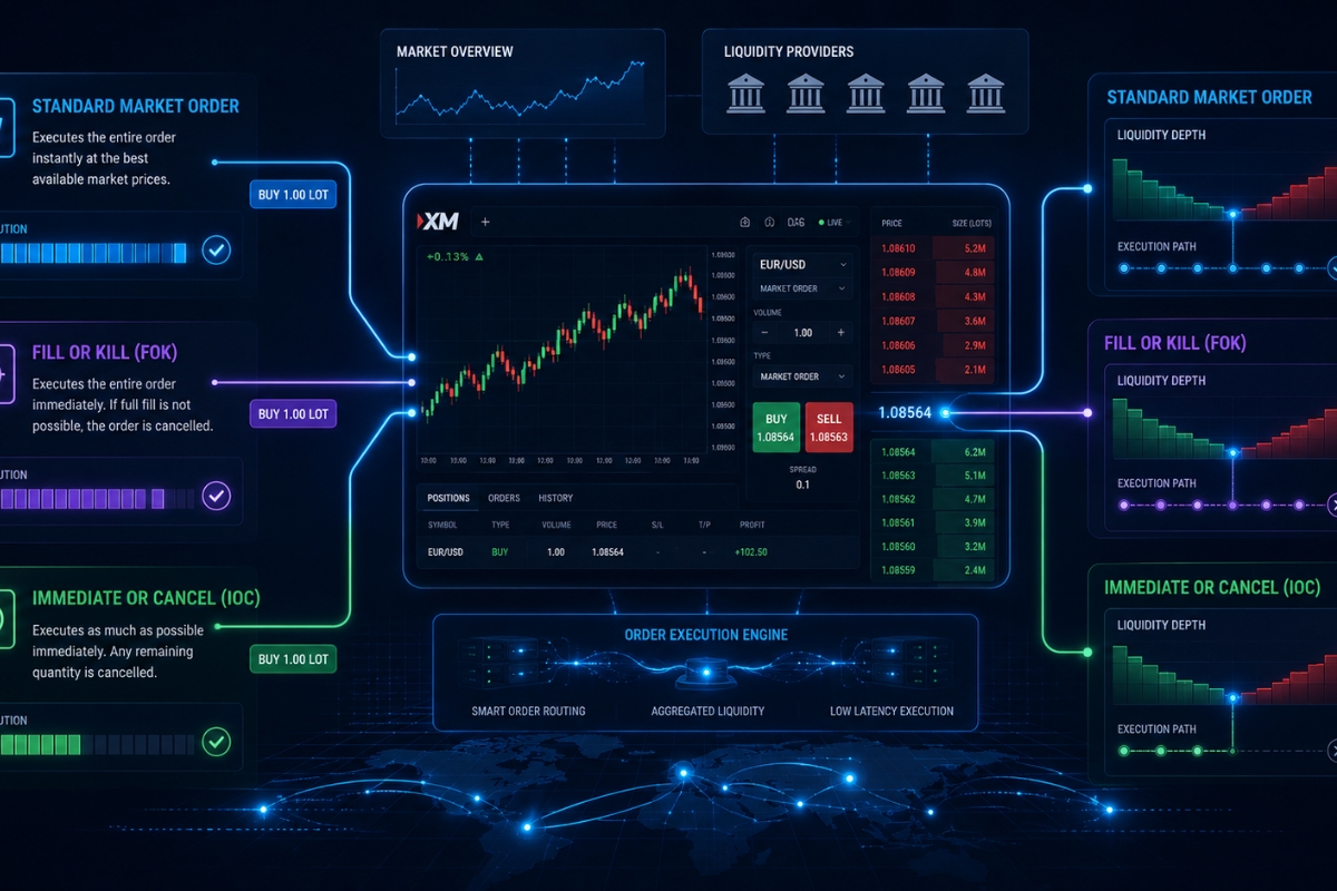Types of market orders available in trading