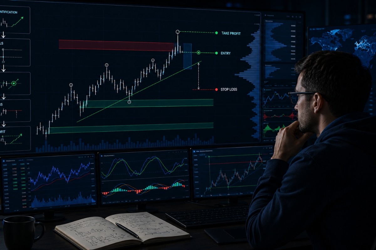 Using bar charts in trading strategies and real markets