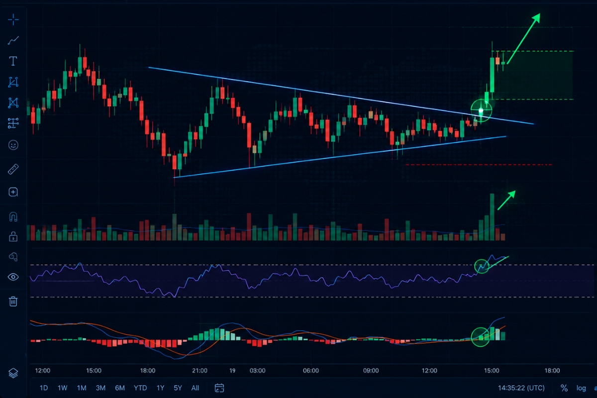 Wedge pattern trading breakout mechanics