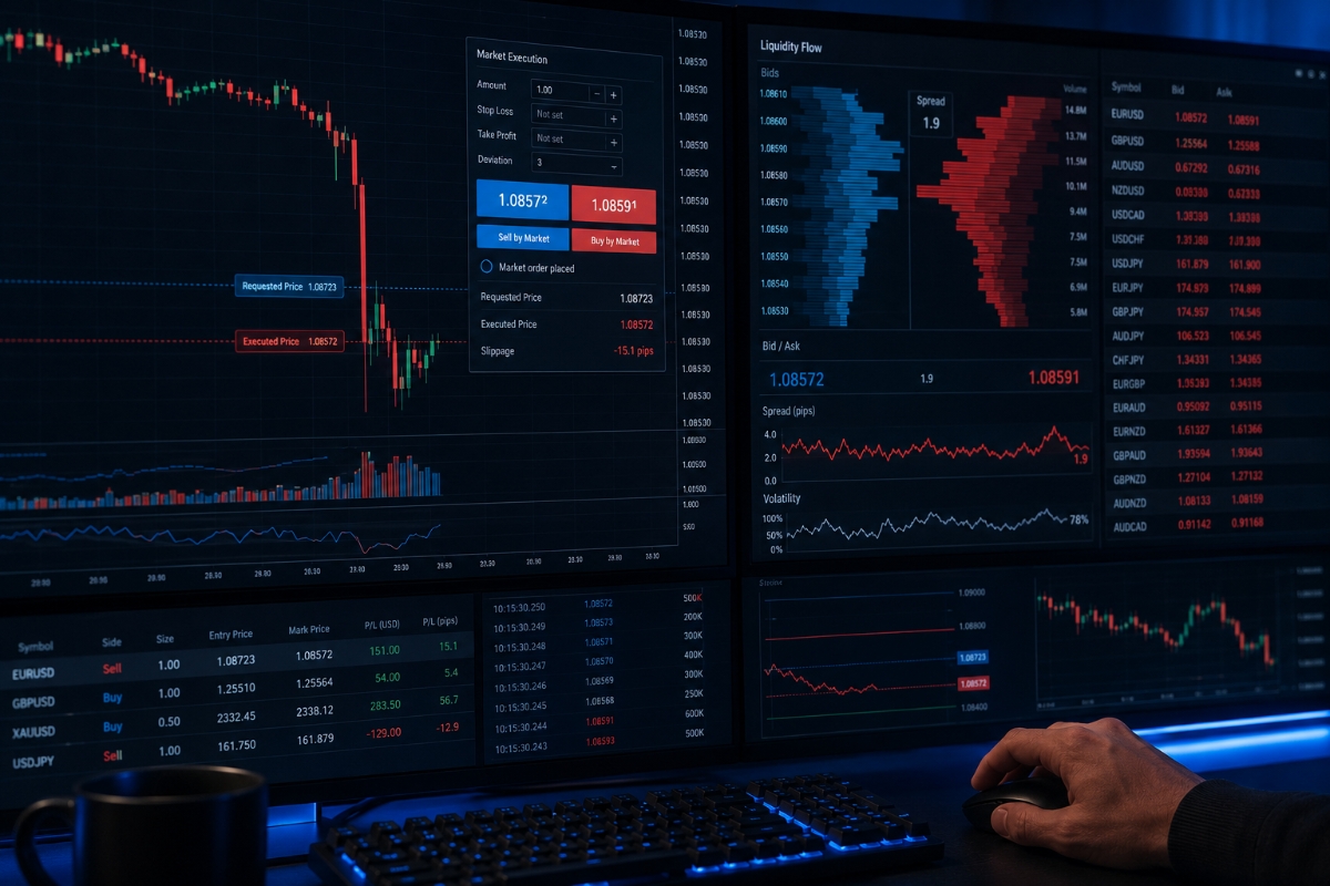 What is slippage in trading and how does it appear on XM?