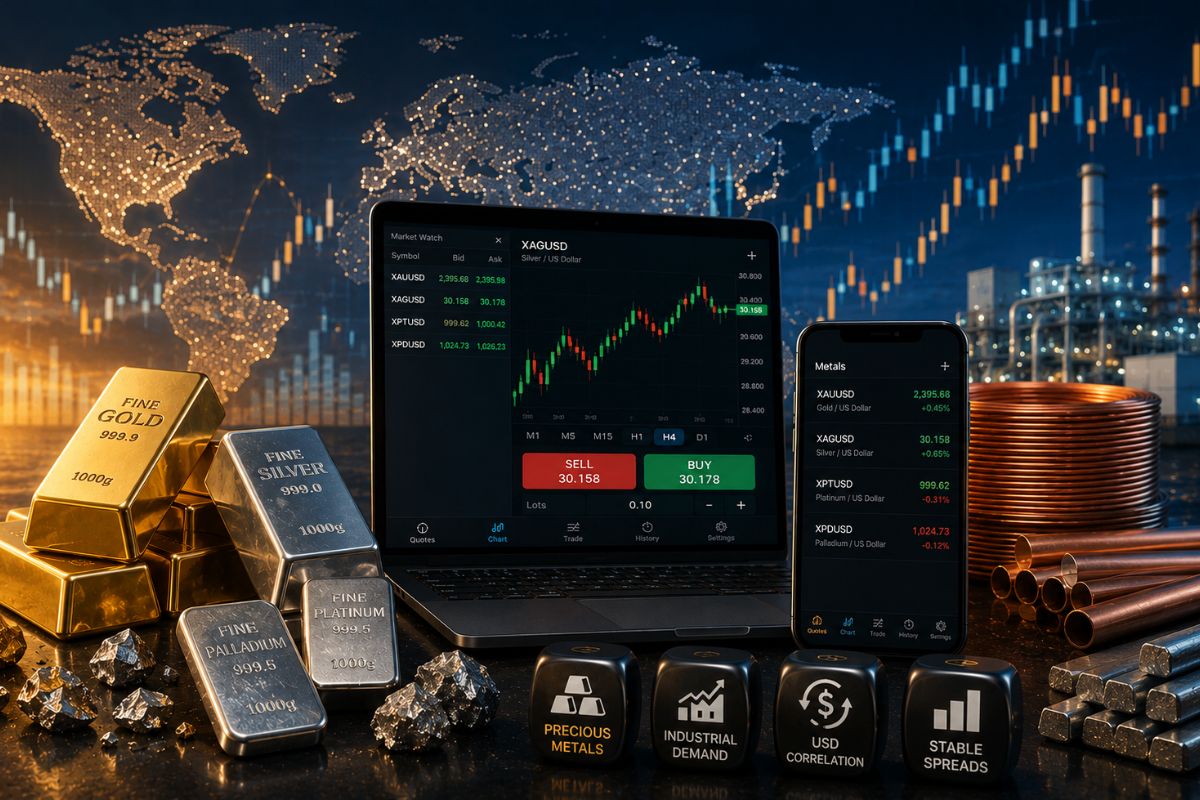 What is XM metals trading and what instruments are available?