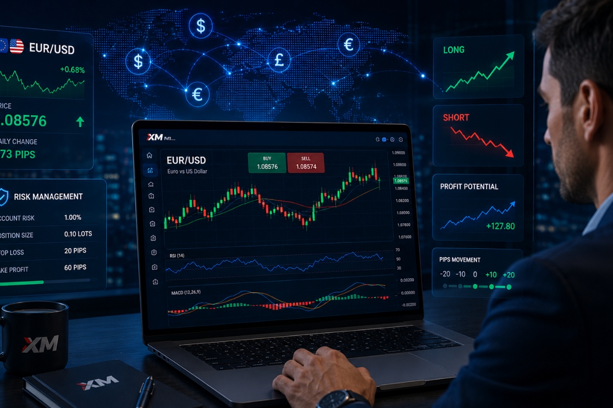 Who is a Forex trader on XM and how do they make money?