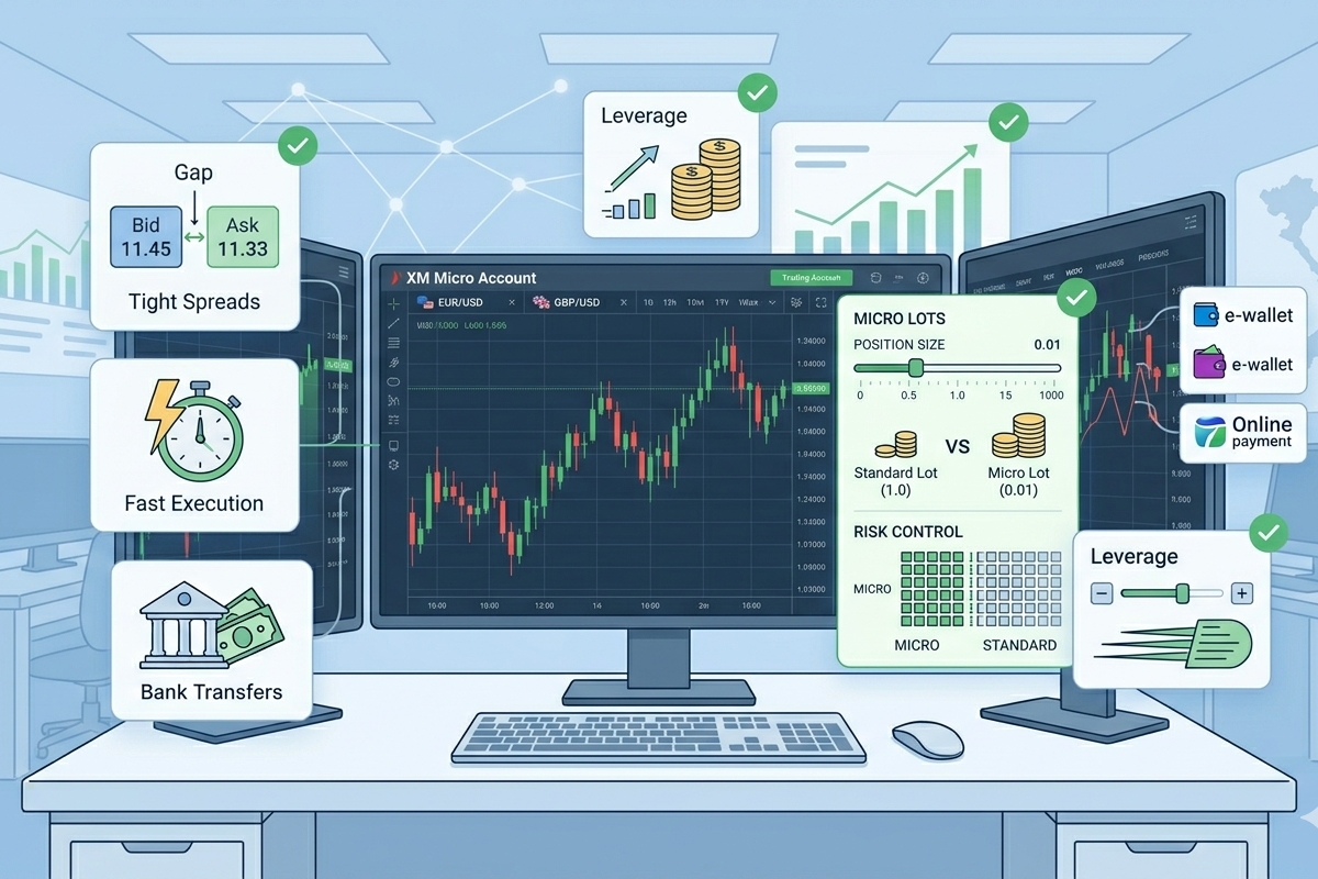 XM Micro Account lot size and trading conditions