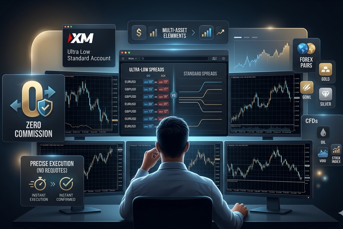 XM Ultra Low Standard Account overview and trading structure