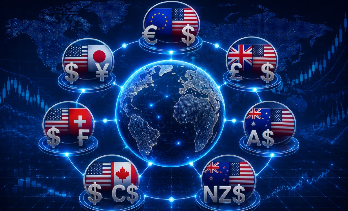 7 cặp tiền tệ chính trong Forex gồm những cặp nào?