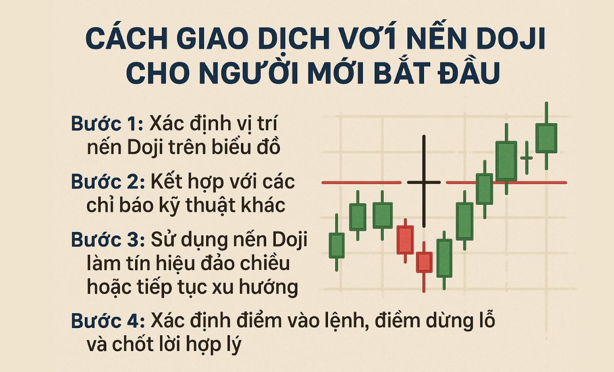 Cách giao dịch với nến Doji cho người mới bắt đầu