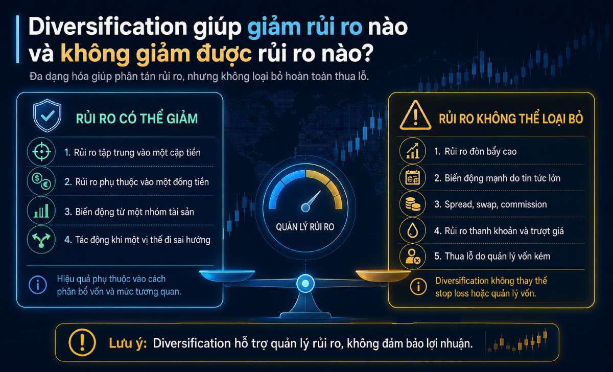 Diversification giúp phân tán rủi ro Diversification giúp phân tán rủi ro