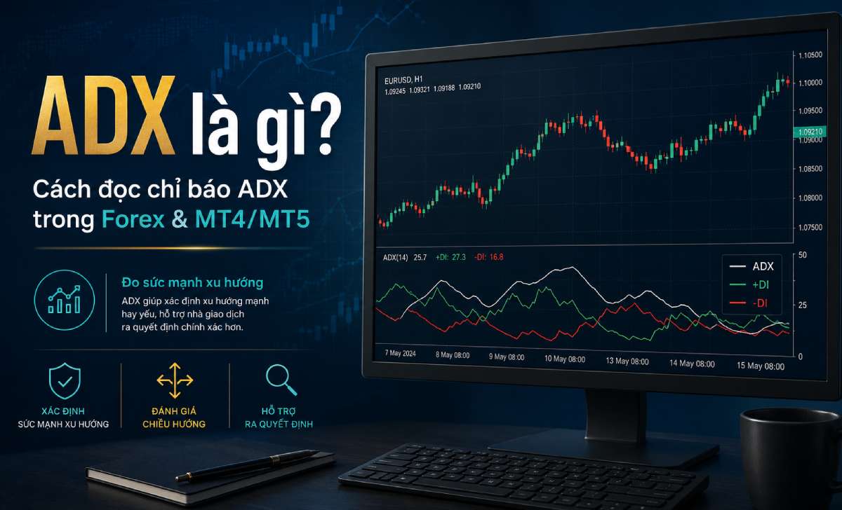 ADX là gì? Cách đọc chỉ báo ADX trong Forex và MT4/MT5
