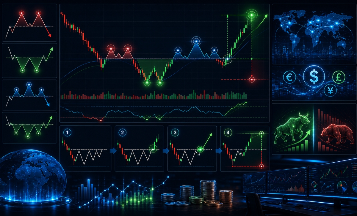 Applying reversal patterns in forex trading