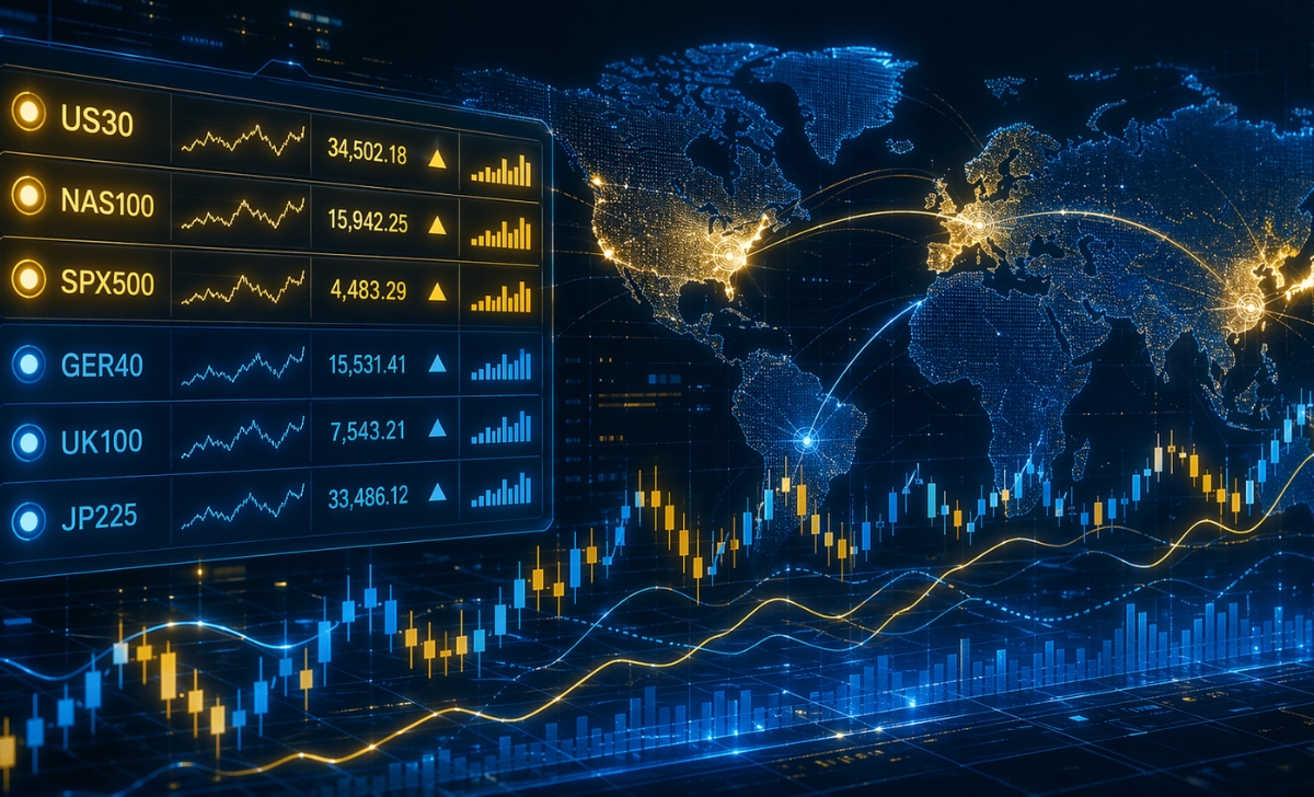 Các chỉ số chứng khoán phổ biến trên XM
