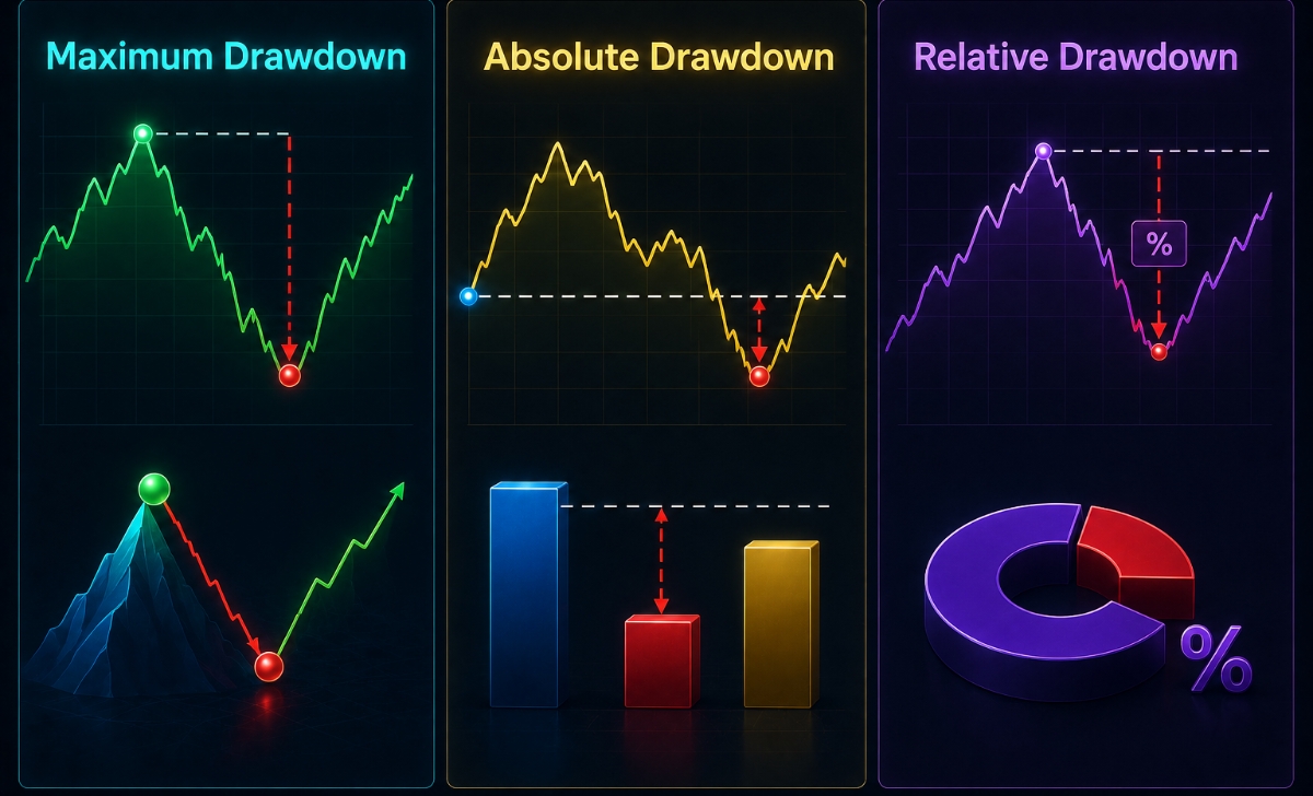 Các loại drawdown phổ biến trong trading là gì?