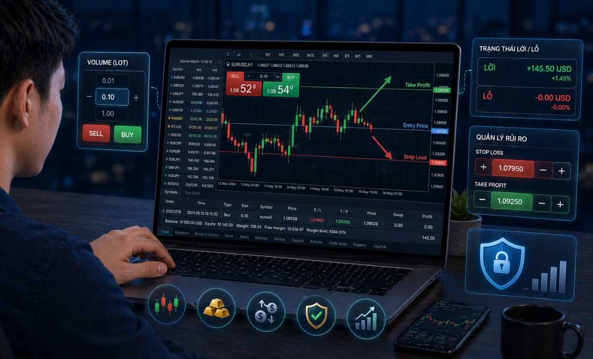 Cách sử dụng tài khoản Standard XM cơ bản