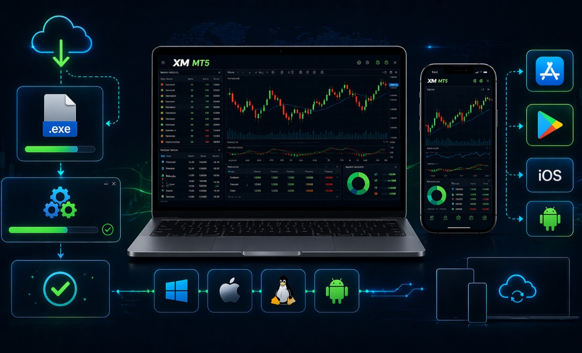 Cách tải MT5 XM cho máy tính và điện thoại nhanh nhất
