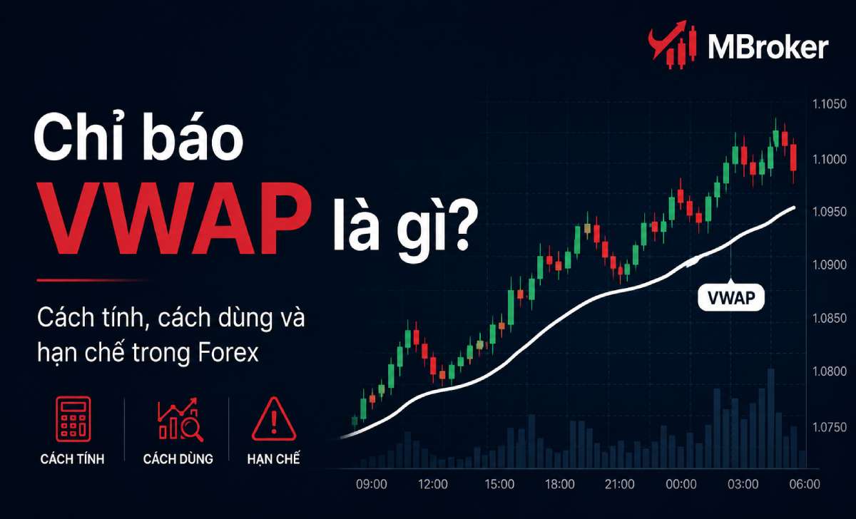 Chỉ báo VWAP là gì? Cách tính, cách dùng và hạn chế trong Forex