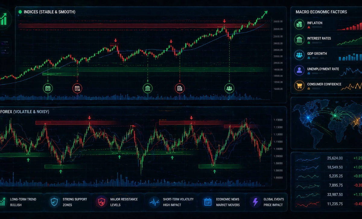 Đặc điểm khi giao dịch chỉ số XM