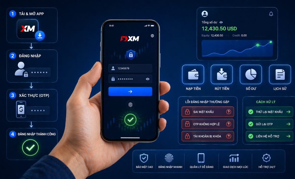 Đăng nhập XM App: Cách login nhanh trên điện thoại