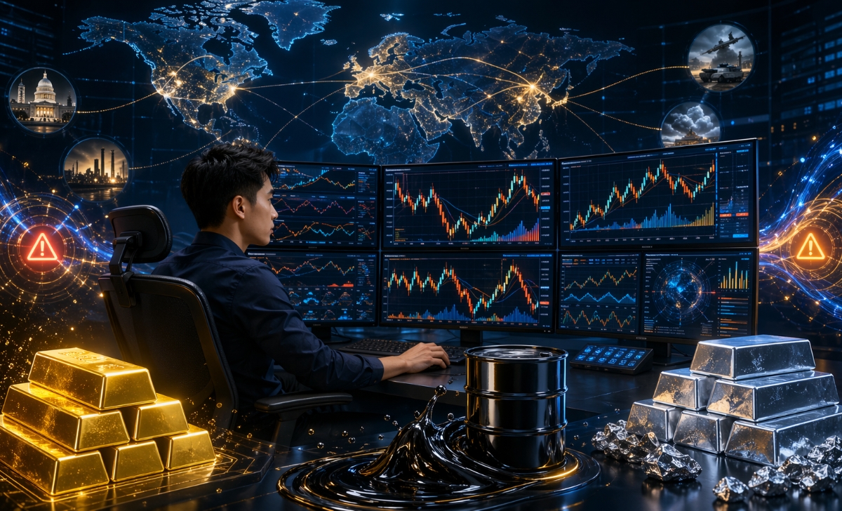 Giao dịch vàng, dầu thô và kim loại quý trên XM