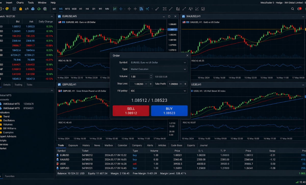 Hướng dẫn cách dùng MT5 XM chi tiết cho người mới